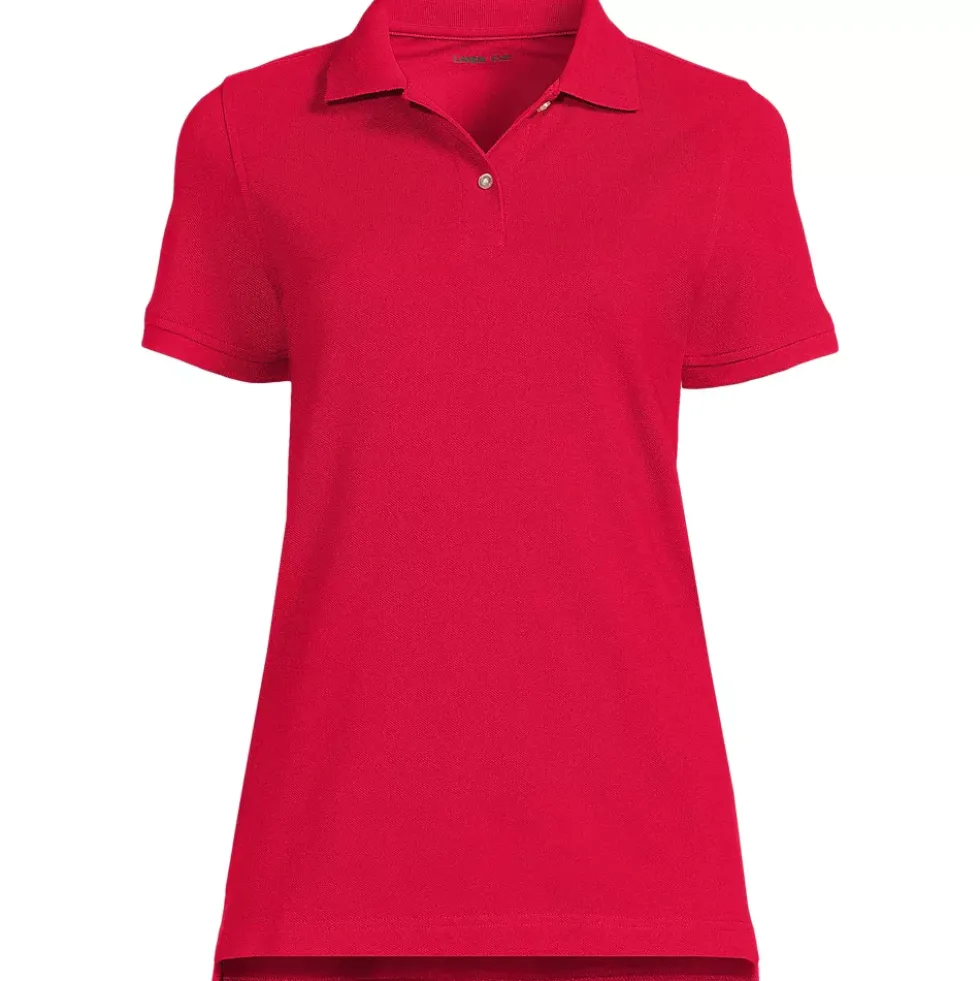 Women's Short Sleeve Mesh Polo Shirt