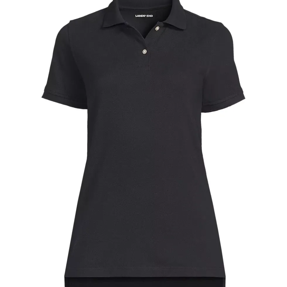 Women's Short Sleeve Mesh Polo Shirt