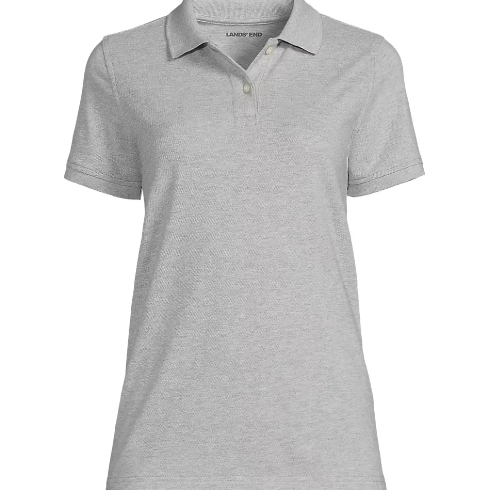 Women's Short Sleeve Mesh Polo Shirt