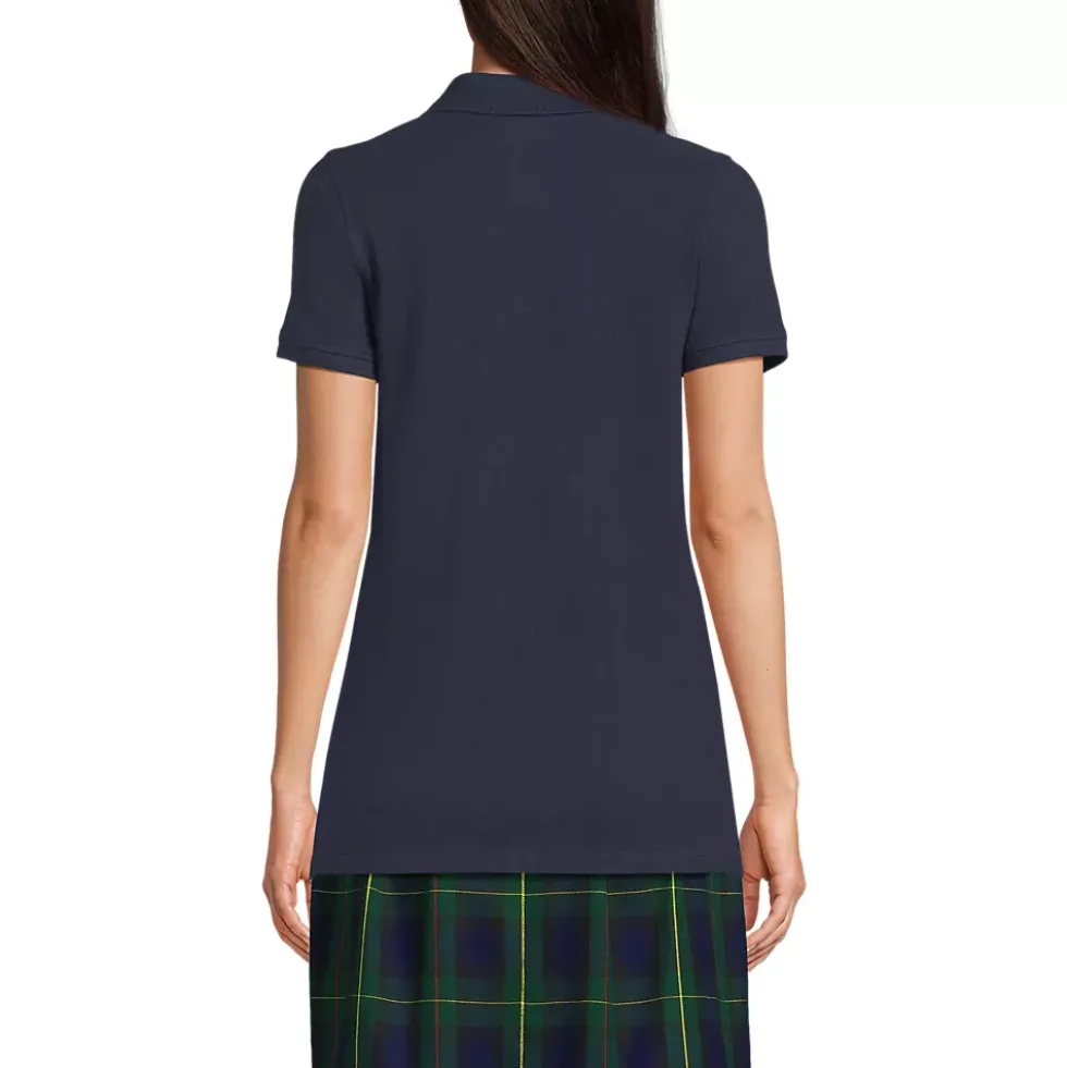 Women's Short Sleeve Mesh Polo Shirt