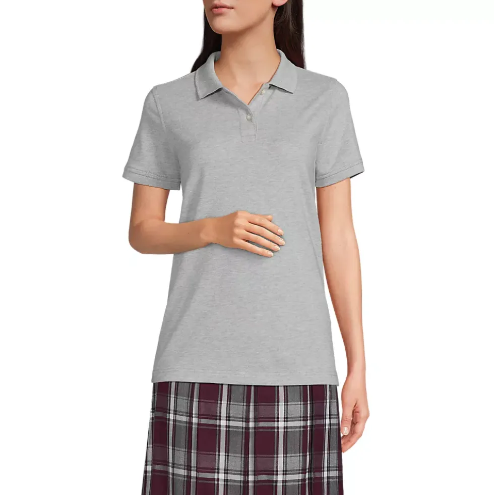 Women's Short Sleeve Mesh Polo Shirt