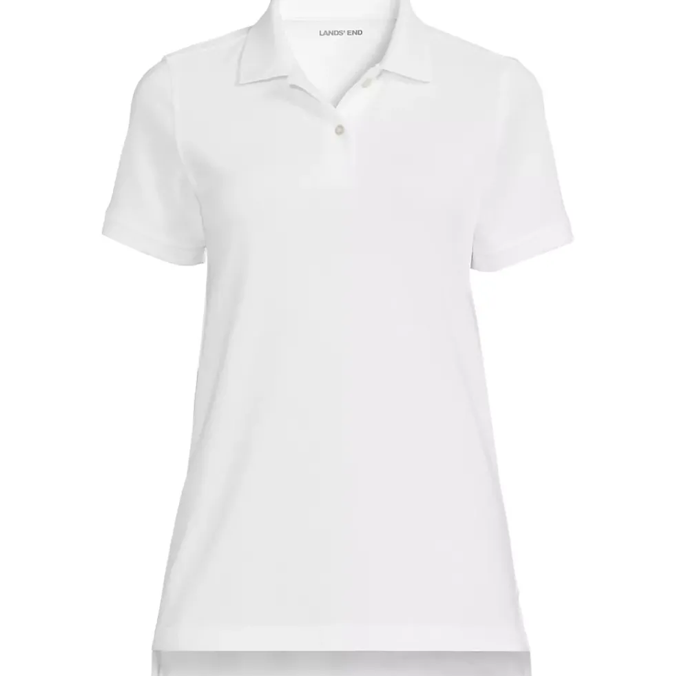 Women's Short Sleeve Mesh Polo Shirt