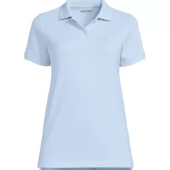 Women's Short Sleeve Mesh Polo Shirt
