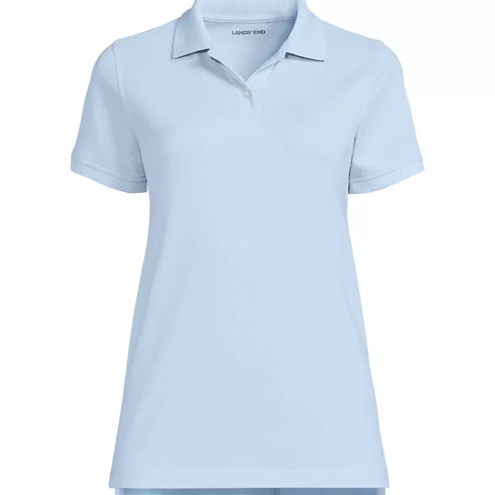 Women's Short Sleeve Mesh Polo Shirt