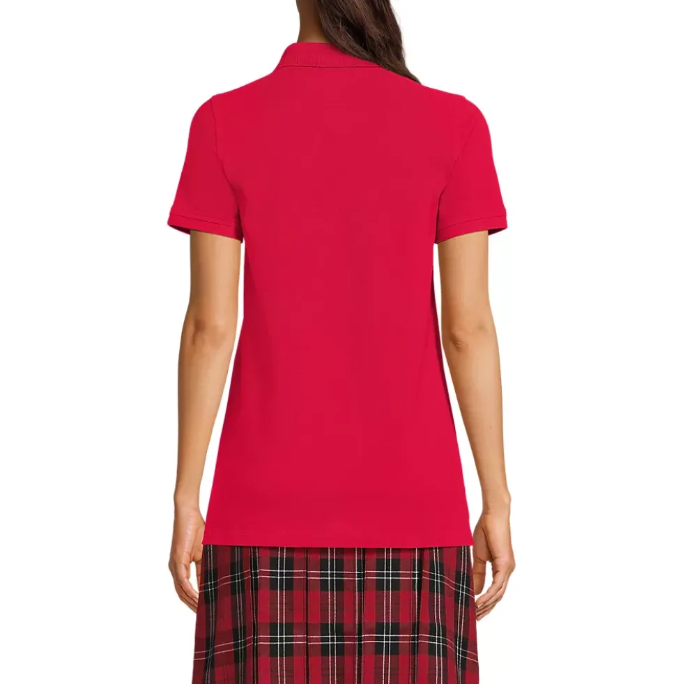 Women's Short Sleeve Mesh Polo Shirt
