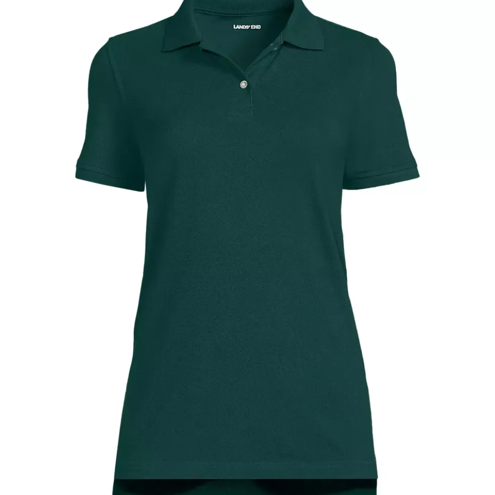 Women's Short Sleeve Mesh Polo Shirt