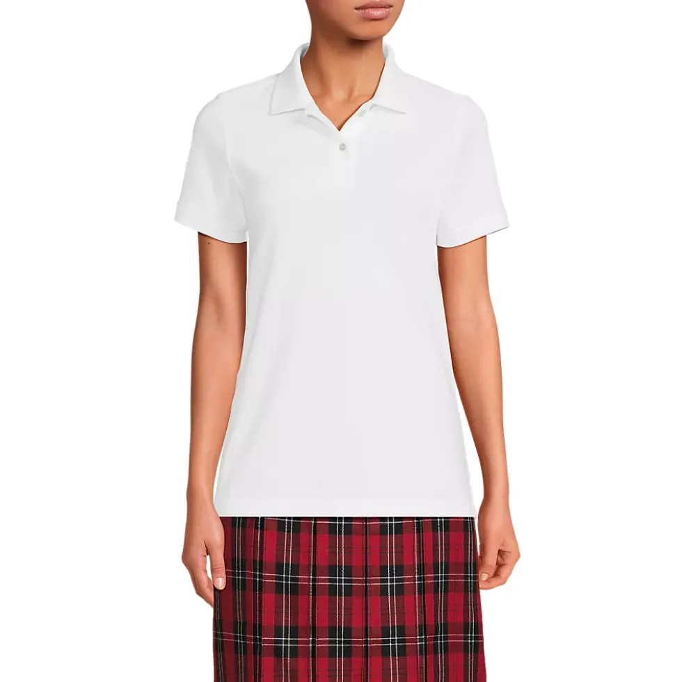 Women's Short Sleeve Mesh Polo Shirt