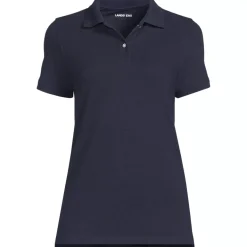 Women's Short Sleeve Mesh Polo Shirt