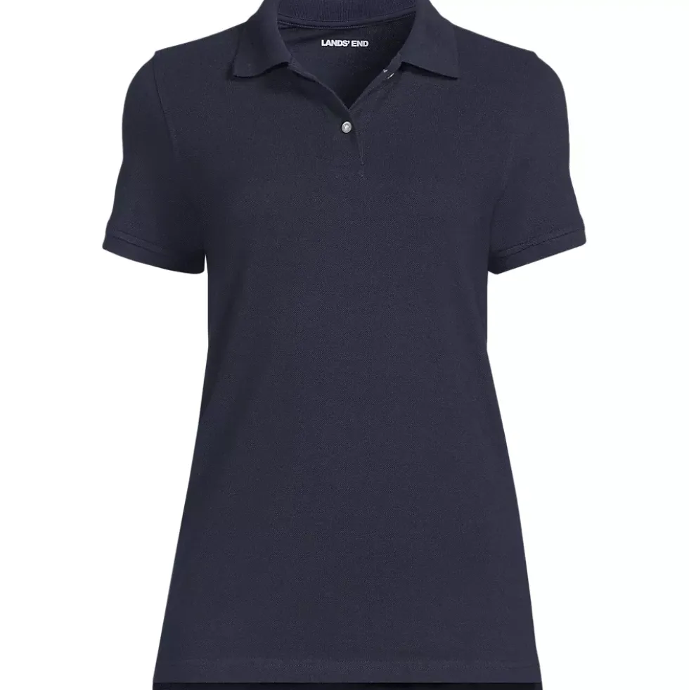 Women's Short Sleeve Mesh Polo Shirt