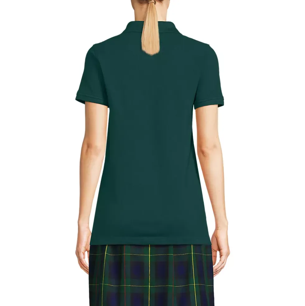 Women's Short Sleeve Mesh Polo Shirt