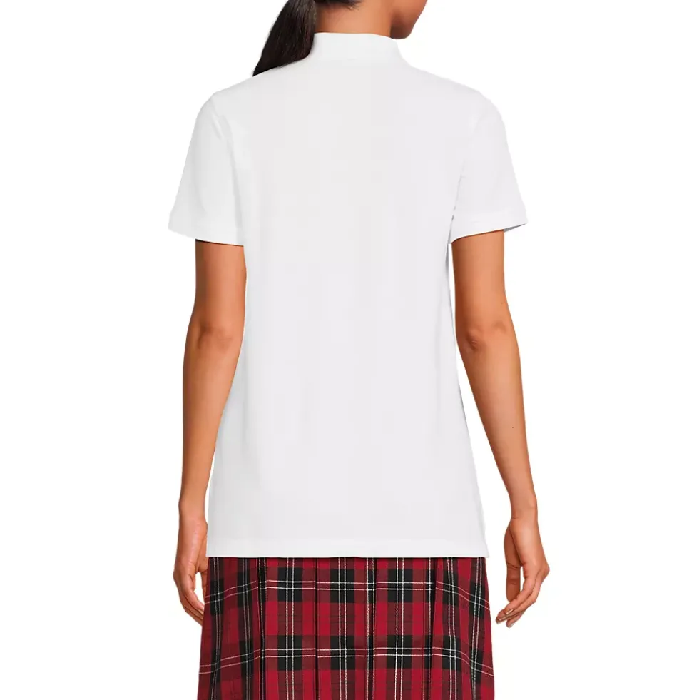 Women's Short Sleeve Mesh Polo Shirt