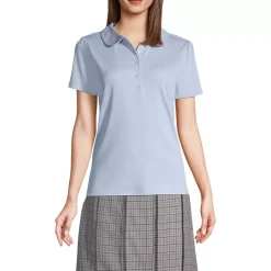 Women's Short Sleeve Peter Pan Collar Polo Shirt
