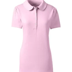 Women's Short Sleeve Peter Pan Collar Polo Shirt