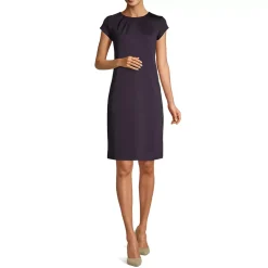 Women's Short Sleeve Ponte Dress