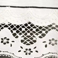 Women's Short Sleeve Slub Jersey Cutwork T-Shirt