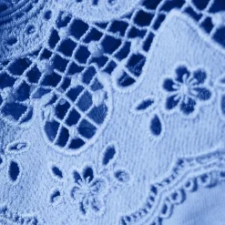 Women's Short Sleeve Slub Jersey Cutwork T-Shirt