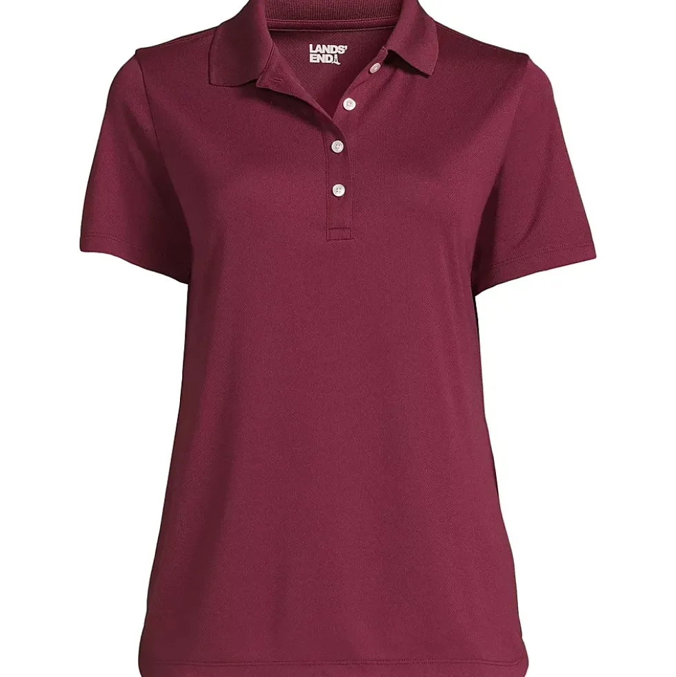 Women's Short Sleeve Solid Active Polo