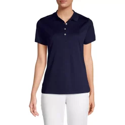 Women's Short Sleeve Solid Active Polo
