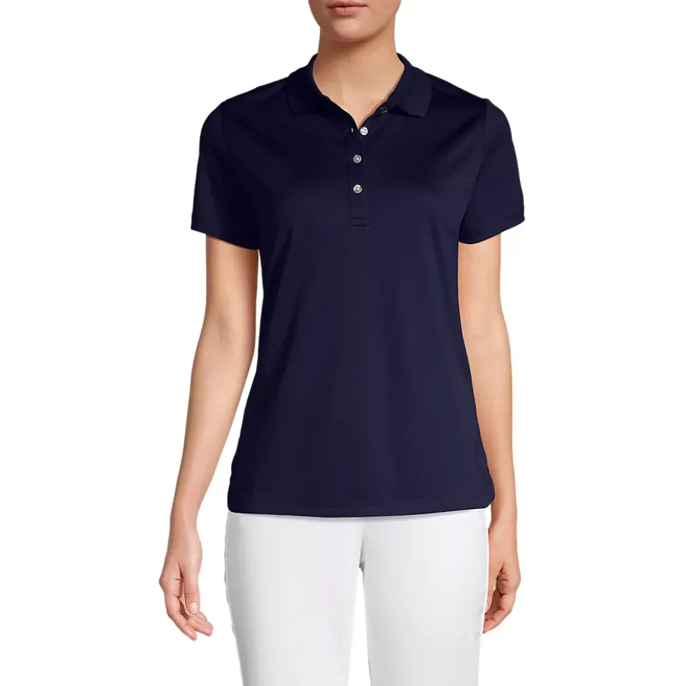Women's Short Sleeve Solid Active Polo