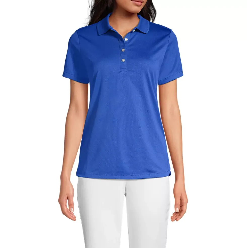 Women's Short Sleeve Solid Active Polo