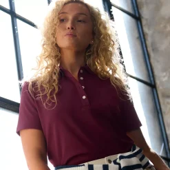 Women's Short Sleeve Solid Active Polo