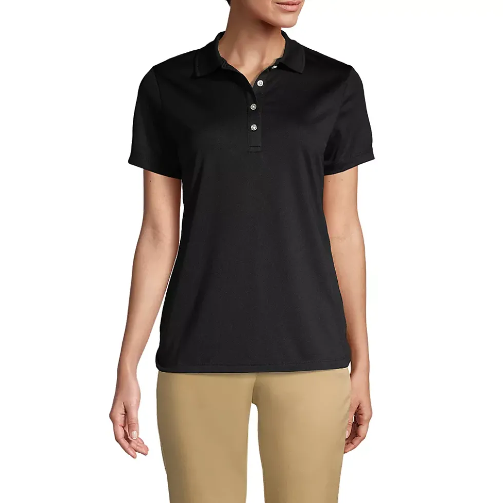 Women's Short Sleeve Solid Active Polo