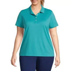 Women's Short Sleeve Solid Active Polo