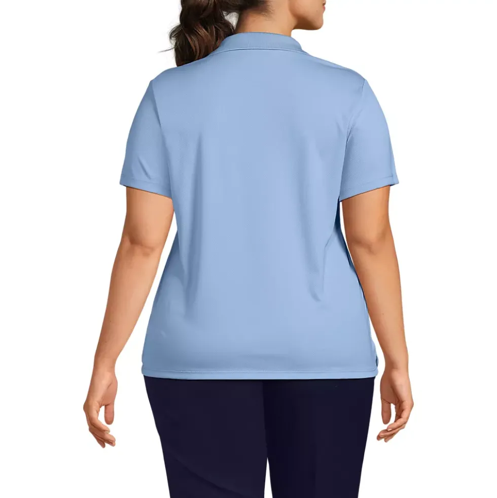 Women's Short Sleeve Solid Active Polo