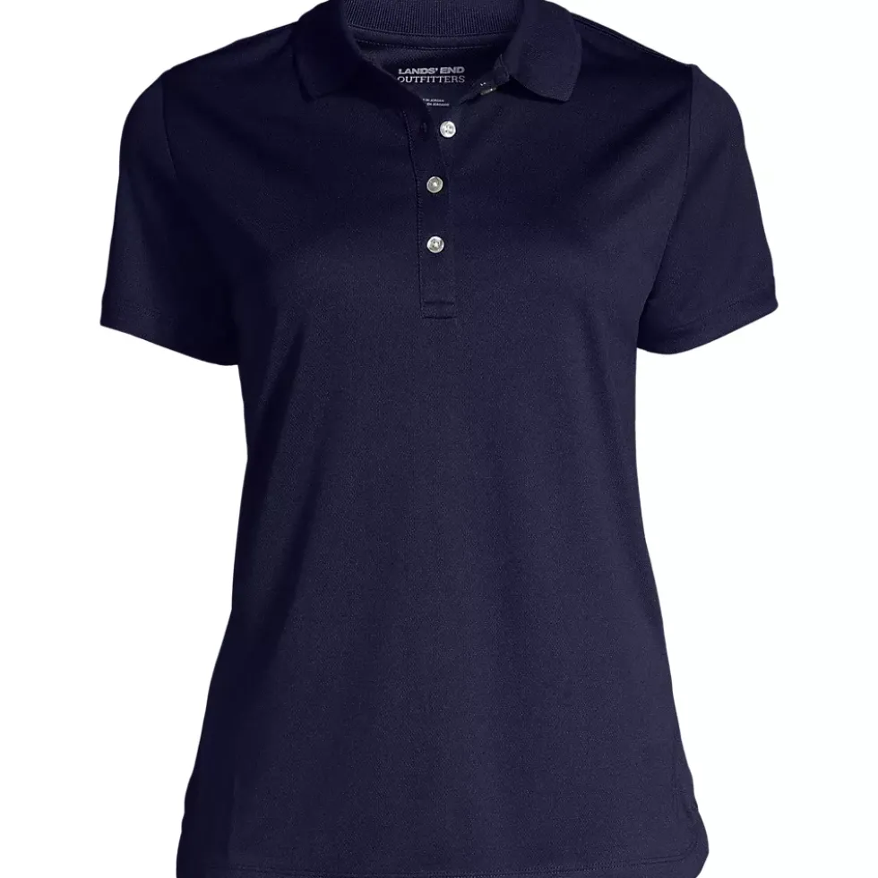 Women's Short Sleeve Solid Active Polo