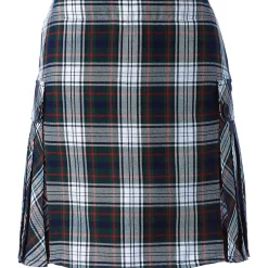 Women's Side Pleat Plaid Skort Above the Knee