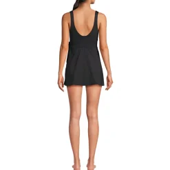 Women's Side Tie Mini Swim Dress Swimsuit