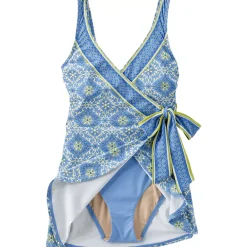 Women's Side Tie Mini Swim Dress Swimsuit