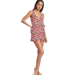 Women's Side Tie Mini Swim Dress Swimsuit