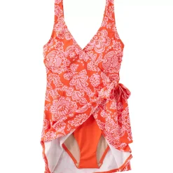 Women's Side Tie Mini Swim Dress Swimsuit