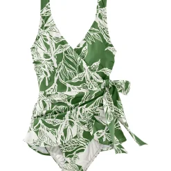 Women's Side Tie Mini Swim Dress Swimsuit