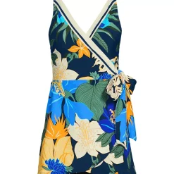 Women's Side Tie Mini Swim Dress Swimsuit