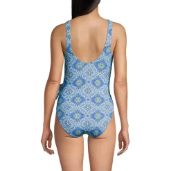 Women's Side Tie Wrap One Piece Swimsuit