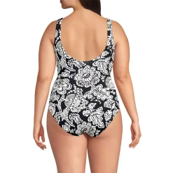Women's Side Tie Wrap One Piece Swimsuit