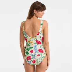 Women's Side Tie Wrap One Piece Swimsuit