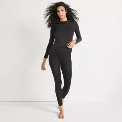 Women's Silk Interlock Long Underwear Leggings Pants