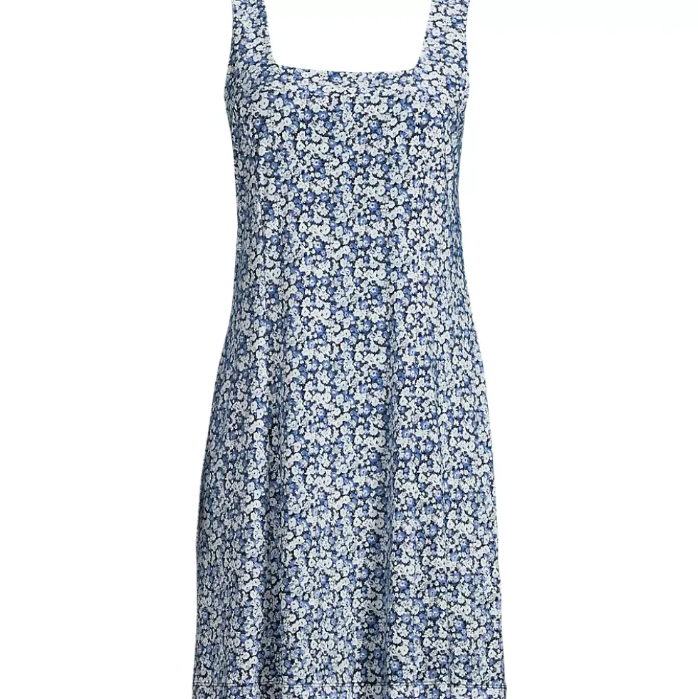Women's Silky Knit Mini Shift Dress