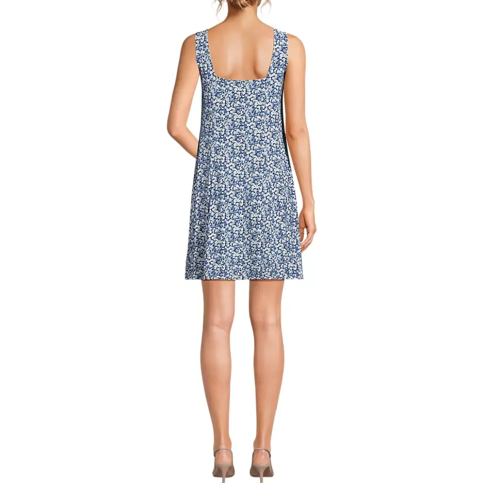 Women's Silky Knit Mini Shift Dress