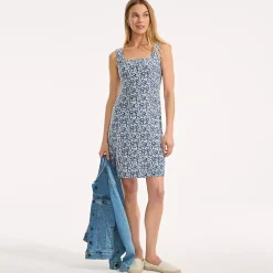 Women's Silky Knit Mini Shift Dress