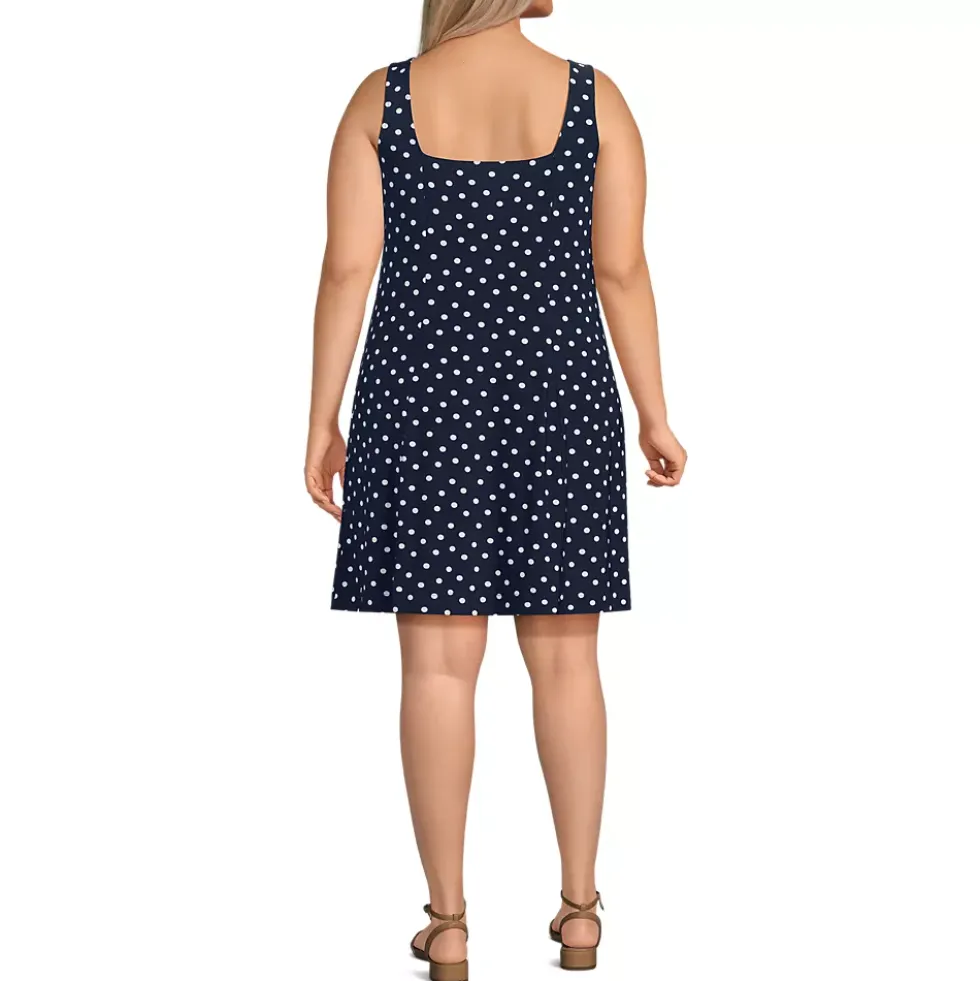 Women's Silky Knit Mini Shift Dress