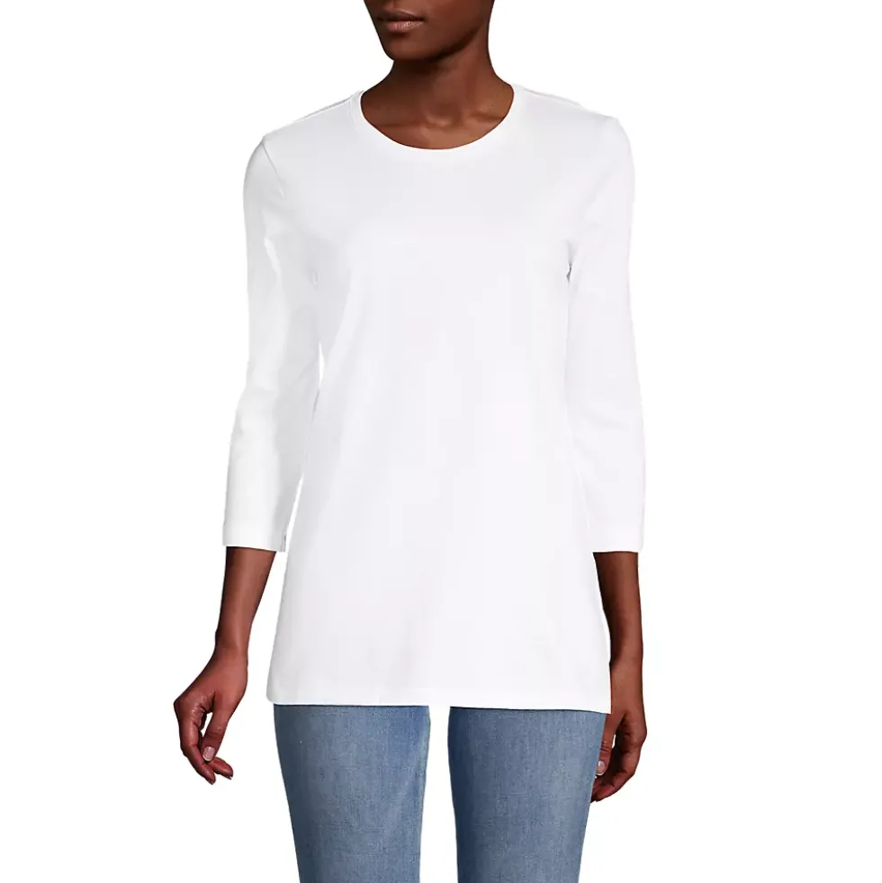 Women's 3/4 Sleeve Cotton Supima Tunic