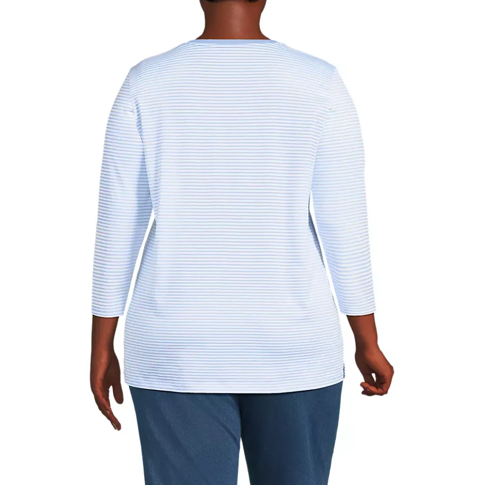 Women's 3/4 Sleeve Cotton Supima Tunic