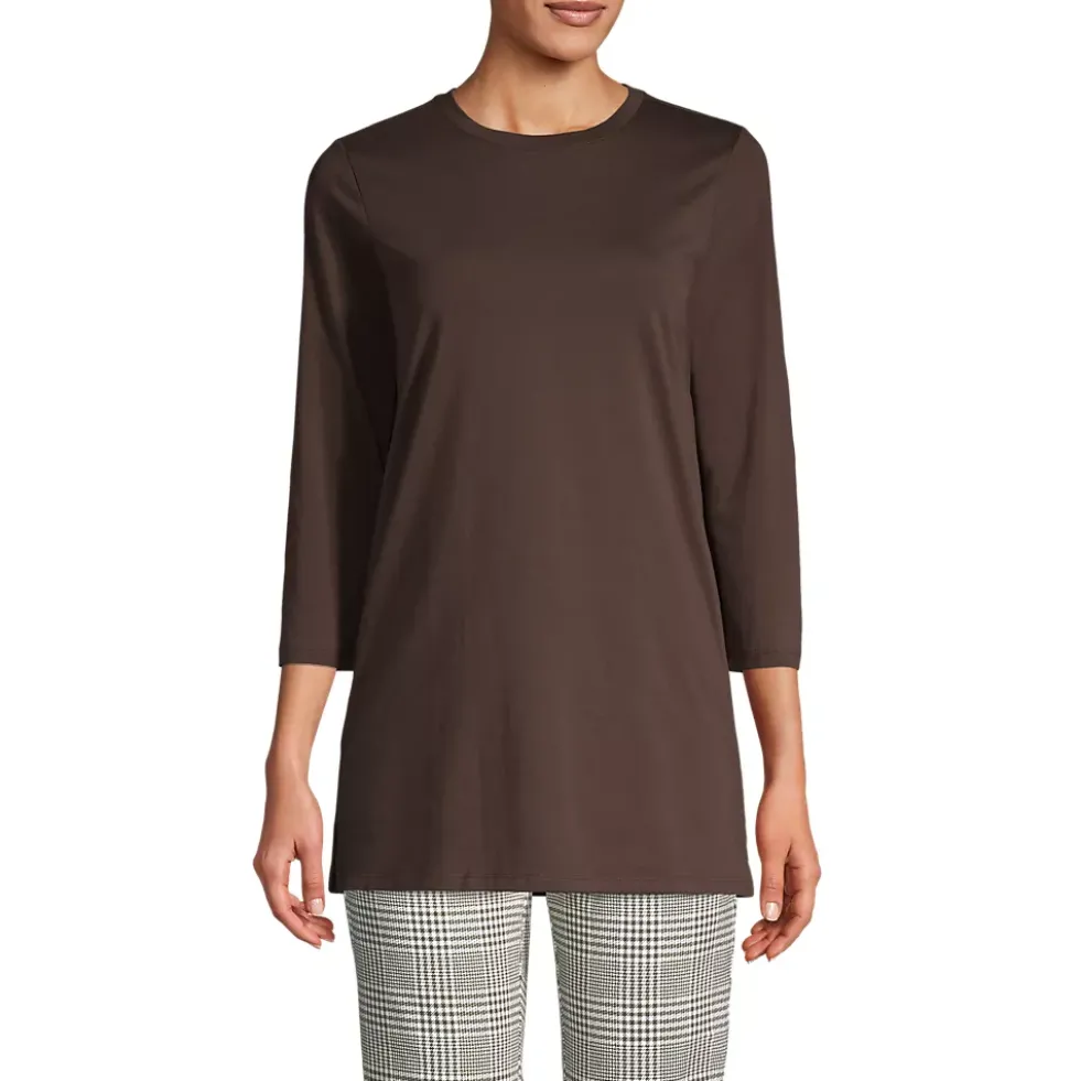 Women's 3/4 Sleeve Cotton Supima Tunic