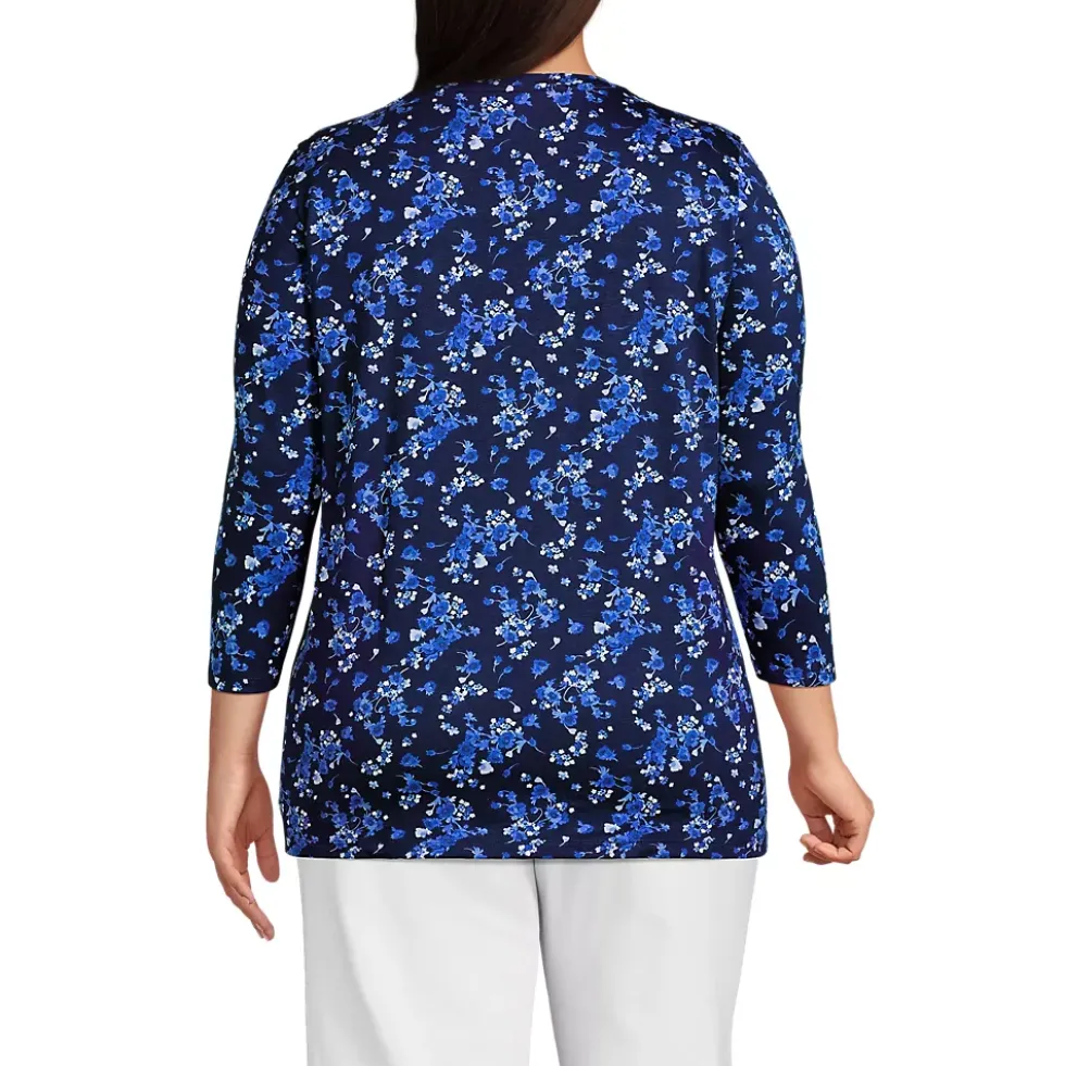 Women's 3/4 Sleeve Cotton Supima Tunic