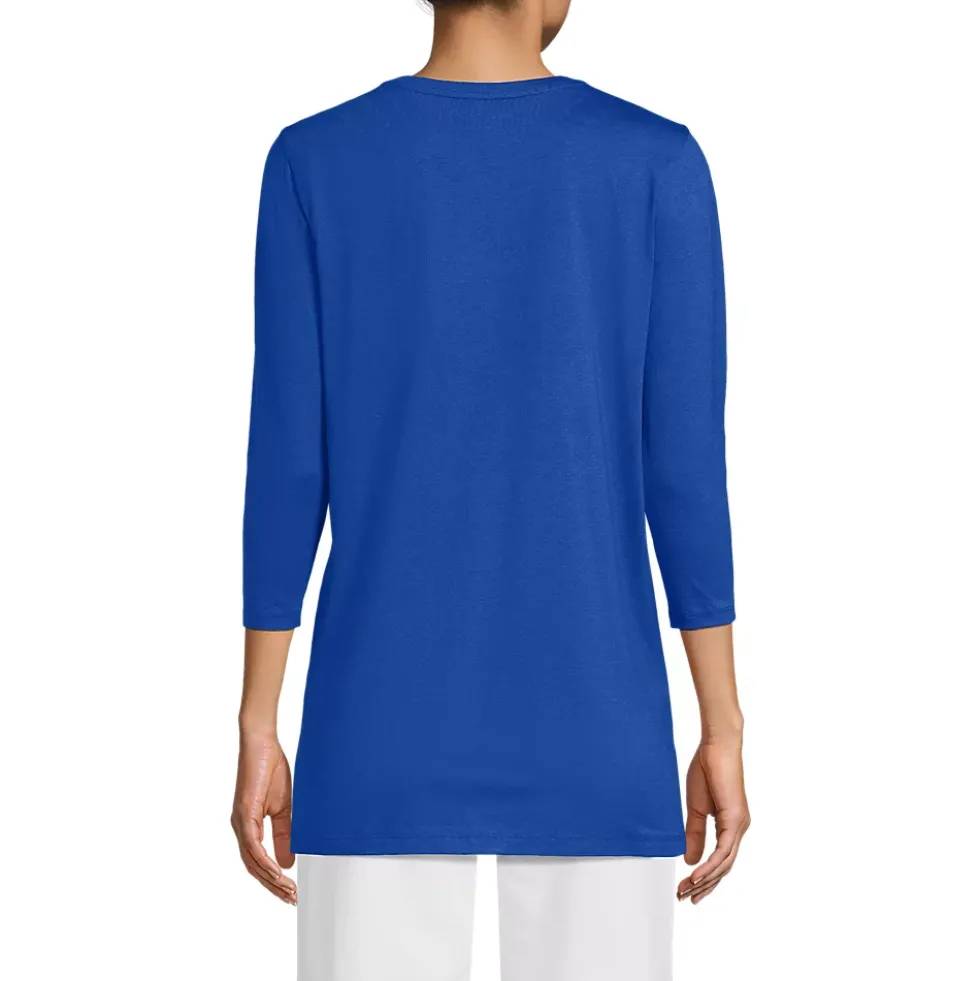 Women's 3/4 Sleeve Cotton Supima Tunic