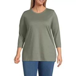 Women's 3/4 Sleeve Cotton Supima Tunic